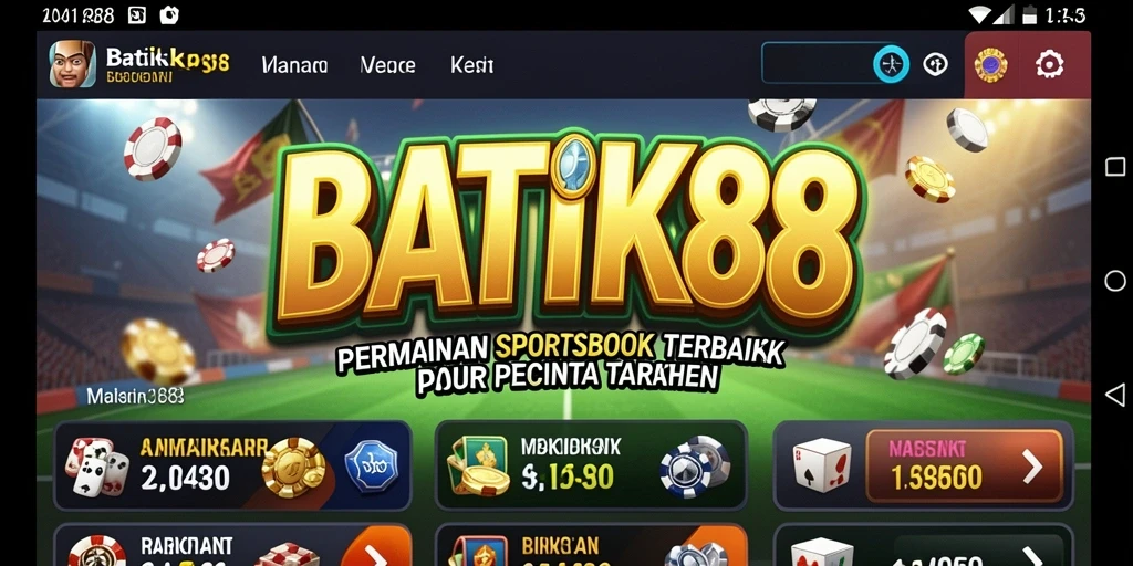 Tampilan antarmuka <strong>BATIK88</strong> yang menarik dan informatif.