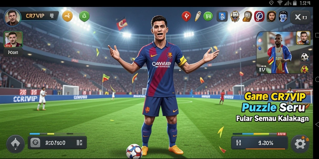Tampilan seru gameplay Puzzle di CR7VIP.