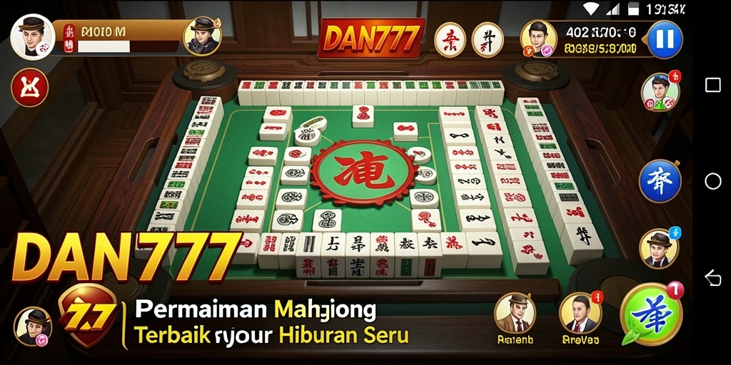 Screenshot DAN777 menunjukkan pemain menikmati permainan Mahjong yang seru.
