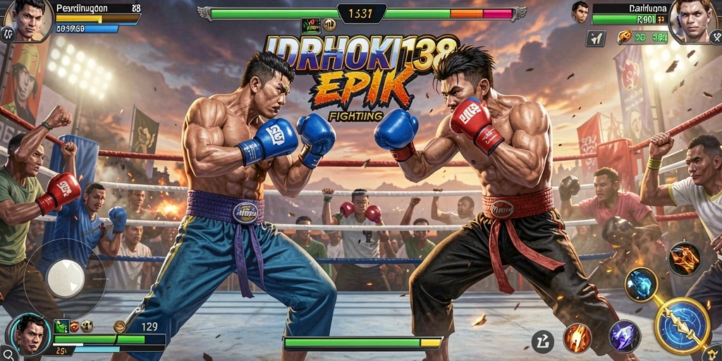 Screenshot IDRHOKI138 menampilkan aksi pertarungan yang mendebarkan.