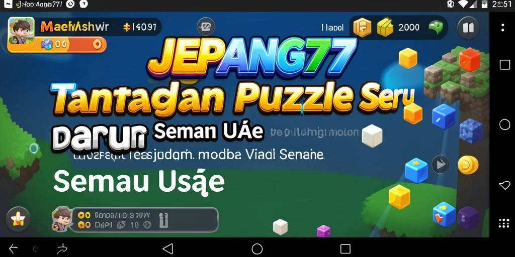 Tampilan gameplay seru dari JEPANG77 yang penuh warna dan tantangan.
