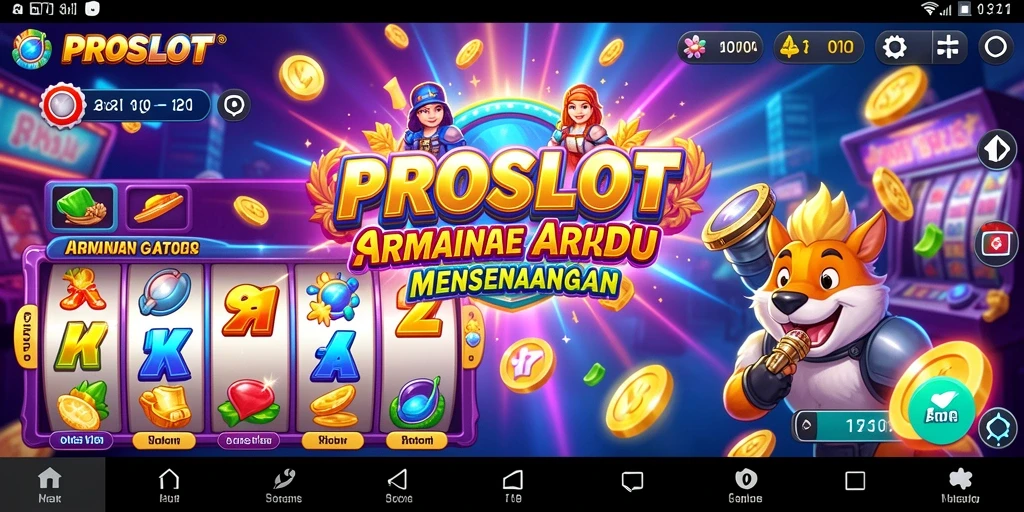 Gameplay seru PROSLOT dengan berbagai tema dan simbol menarik.