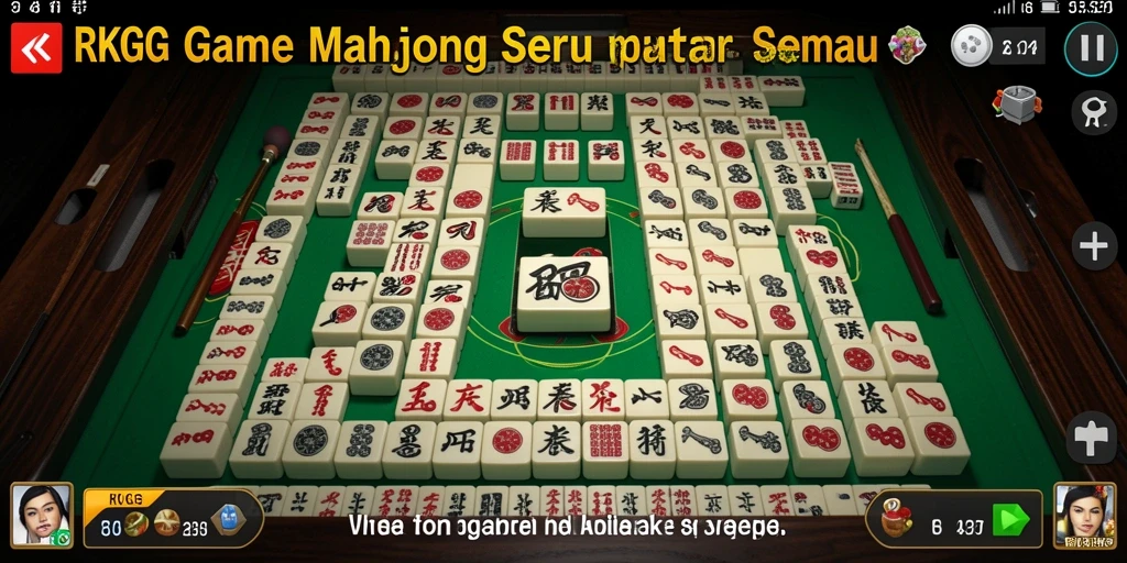 Screenshot utama RKGG menampilkan gameplay Mahjong yang menantang dan menyenangkan.