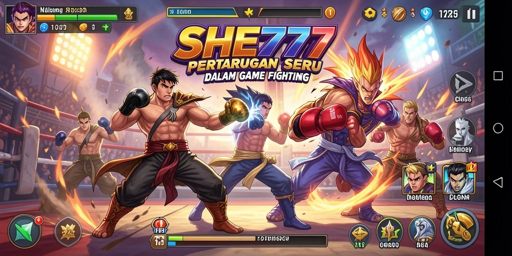 Tampilan gameplay seru dan penuh aksi dari SHE777.