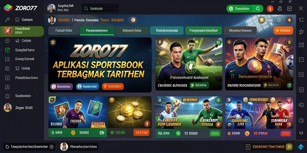 Tampilan gameplay ZORO77 yang menarik dalam aplikasi Sportsbook.